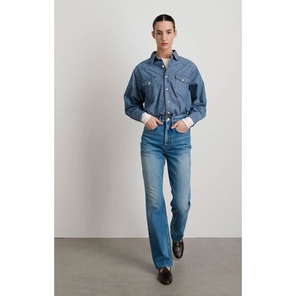 B SIDES Denim - B Sides Louis Long Straight Jeans in Hyde Wash‎ NWT